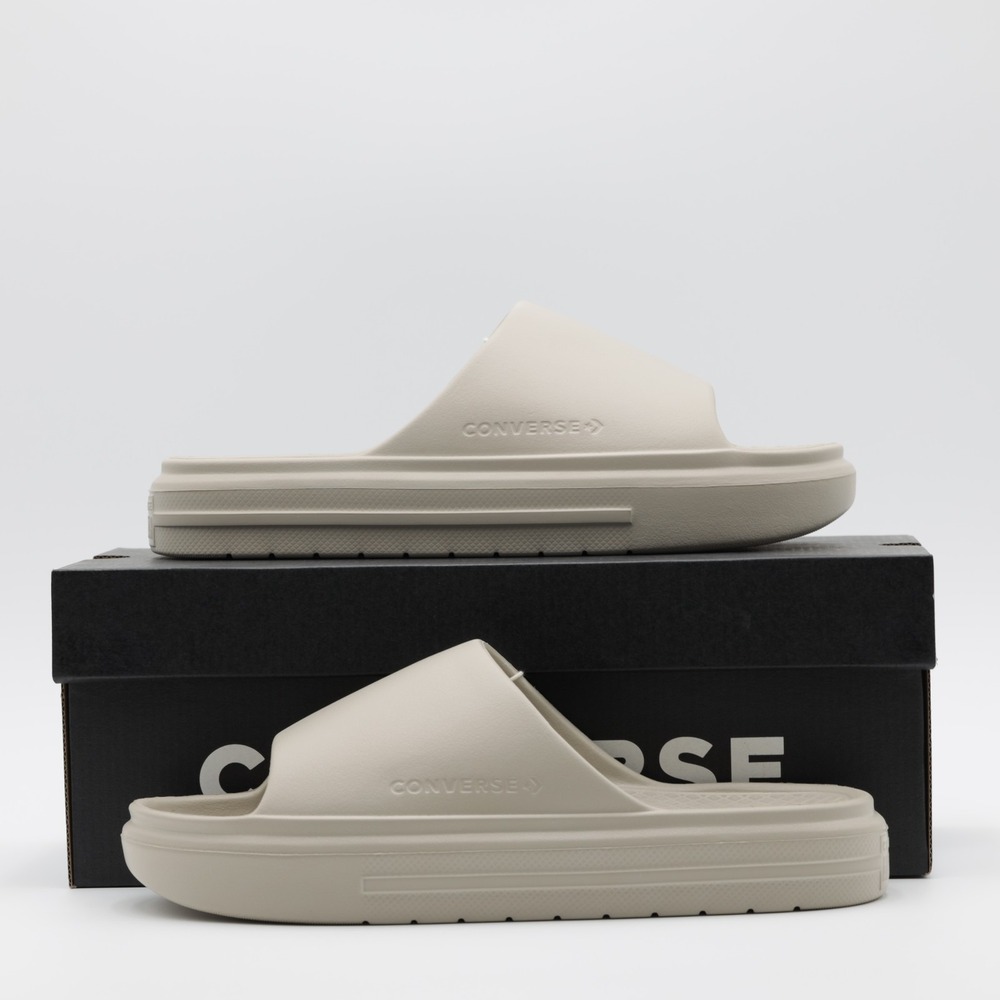 Converse‎ Unisex Comfortable Essential Slide Sandals Beige Men's 9 Women's 10 - Picture 10 of 11